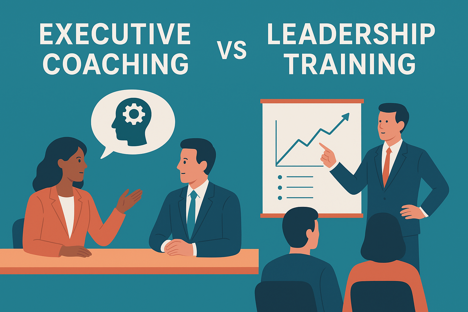 Coaching vs Training Comparison Executive Coaching vs Leadership Training